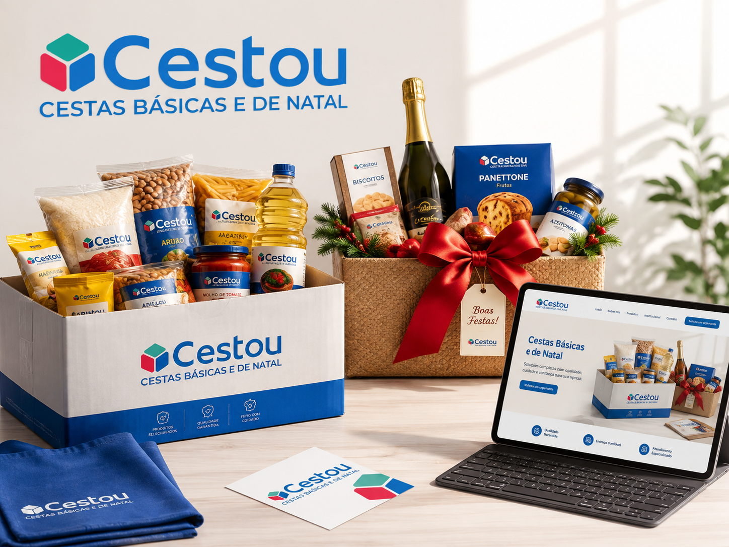 Projeto de identidade visual da Cestou Cestas